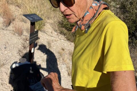 Pusch Ridge Wilderness, bandaged arm on Romero Pass, 2024 December