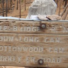 Chiricahua Wilderness, David's note to Cindy that she missed, 2018 April