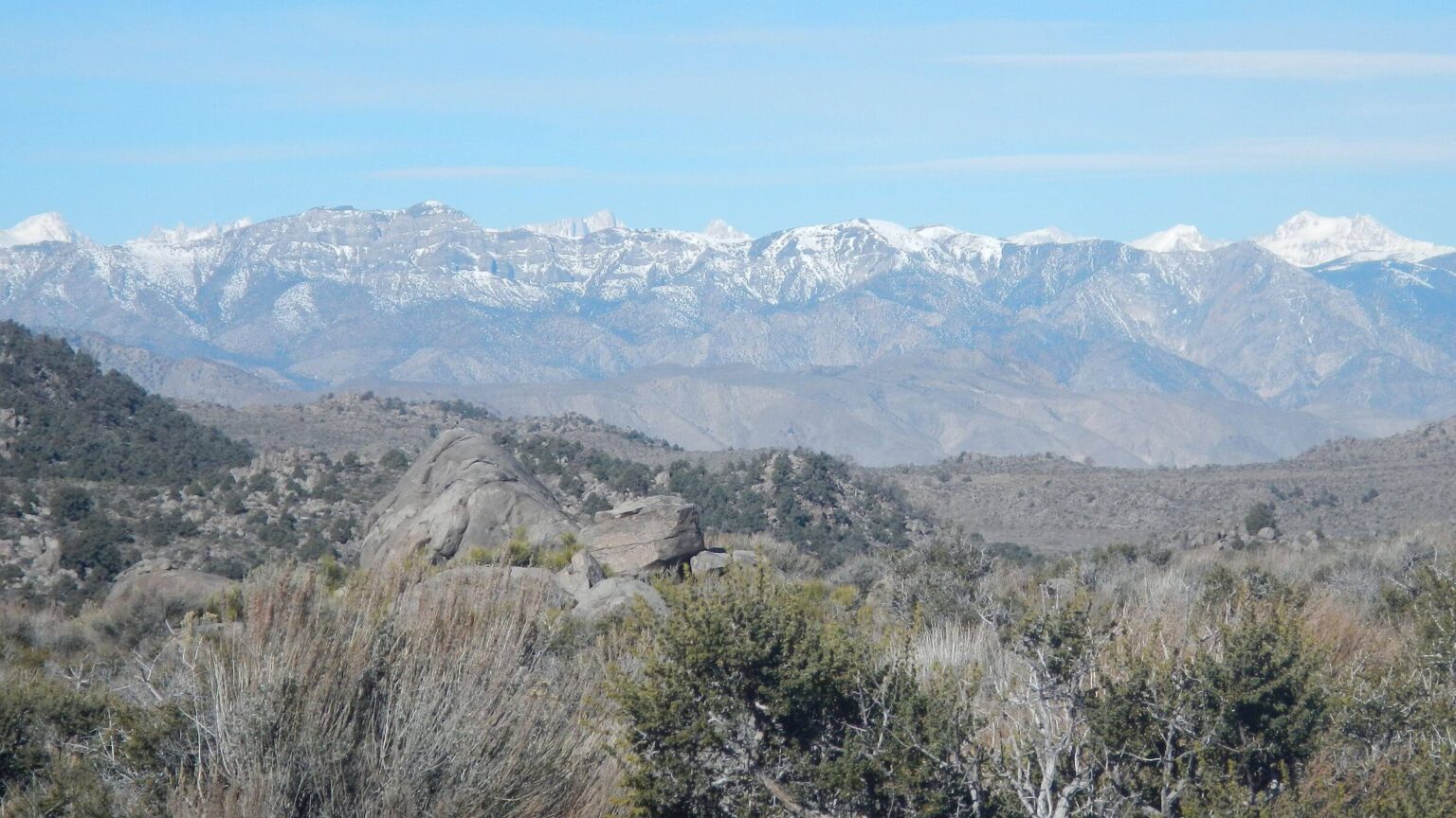 Death Valley Wilderness, Sierra Nevada view, March, 2024