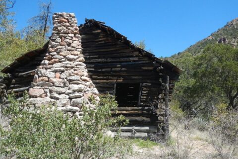 Galiuro Wilderness, Cindy missed Powers Cabin junction, 2024 April