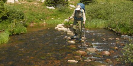 Rawah Wilderness, stream crossing, 2024 July