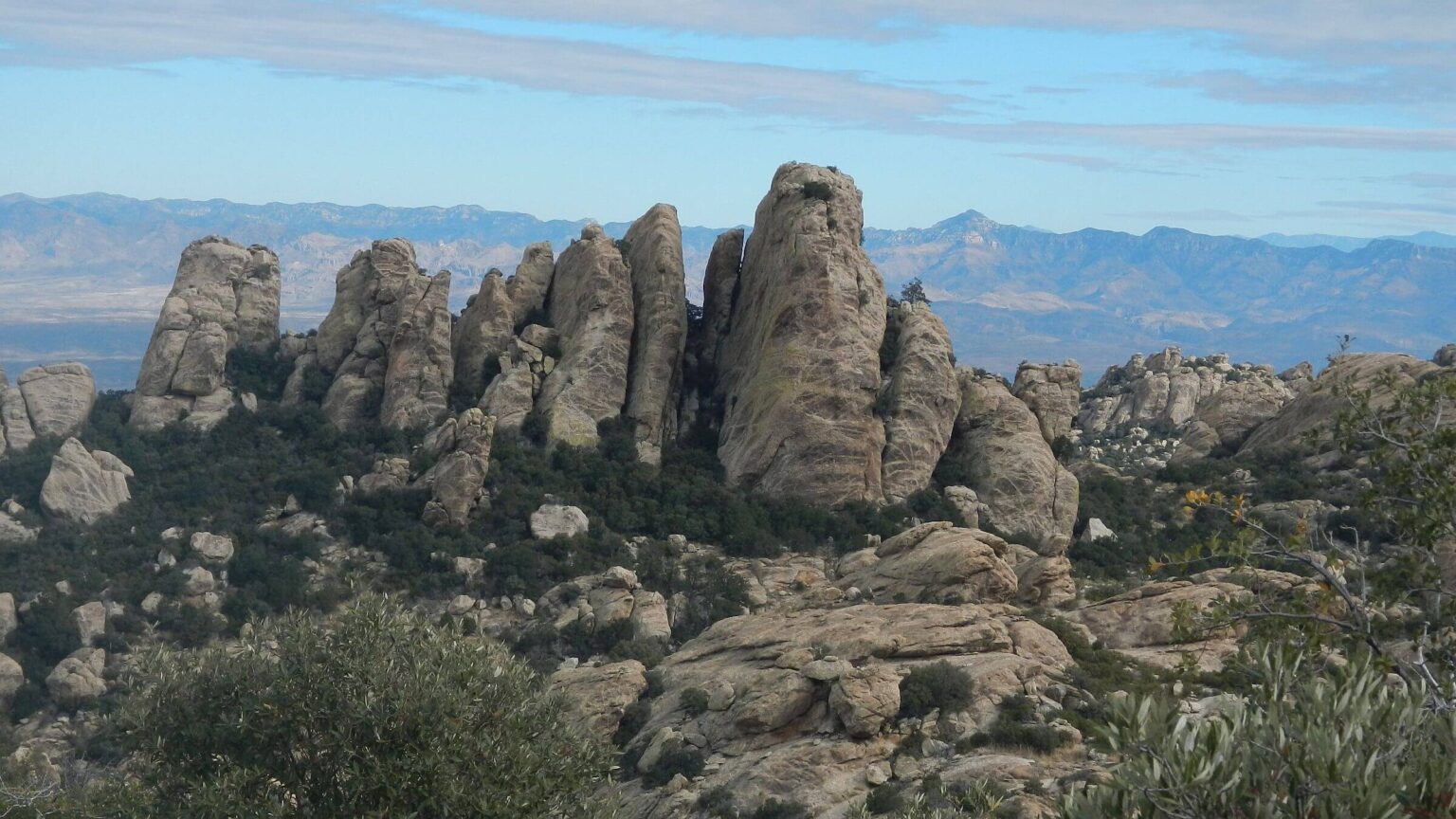 Rincon Mountain Wilderness, unnamed rock formations, December